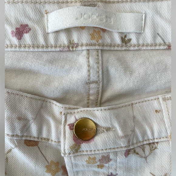 NEW Joe's Jeans The Scout Flower In Your Pocket Floral cropped cream jeans, 29 - Picture 8 of 13